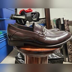 Calvin Klein Patent leather Brown Loafers